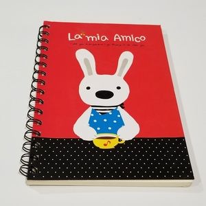 Spiral notebook with a bunny cover